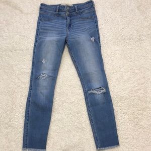 Womens Hollister Jean Jeggings high rise size 3short